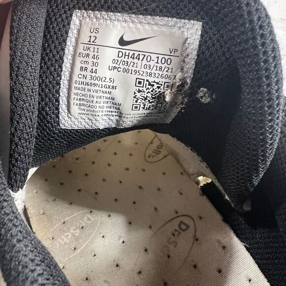 Nike Mens Giannis Immortality Force Field Shoes  White Athletic‎ Sneakers US 12 - Picture 8 of 8